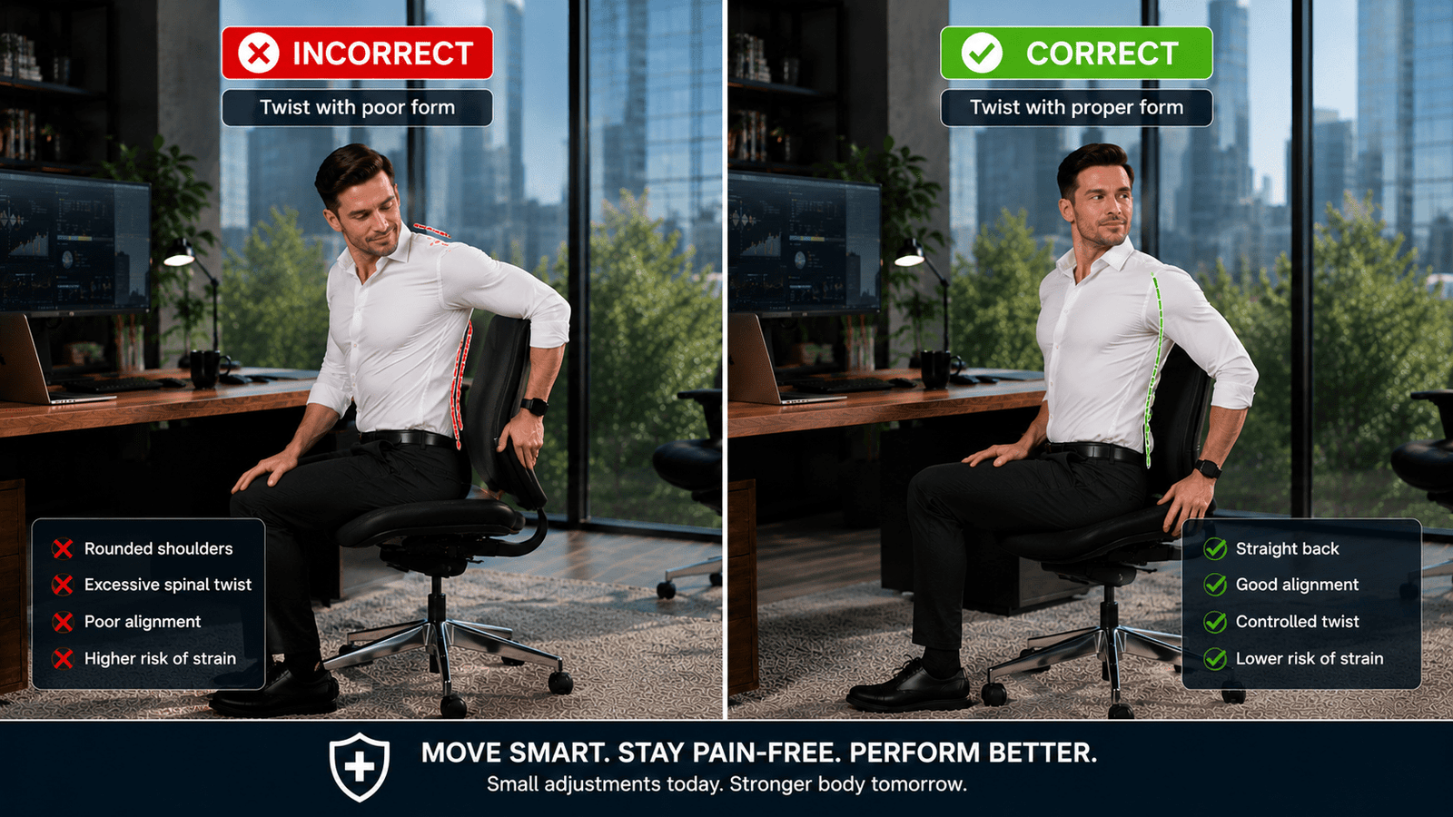 10 Best Stretches for Office Workers to Relieve Neck, Shoulder, Lower Back, and Hip Pain