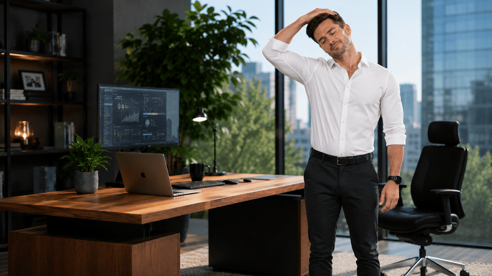10 Best Stretches for Office Workers to Relieve Neck, Shoulder, Lower Back, and Hip Pain