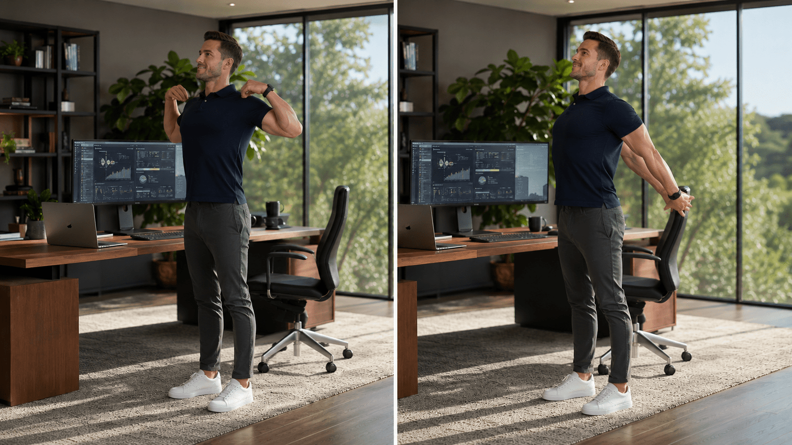 5 Minute Desk Workouts to Relieve Back Pain