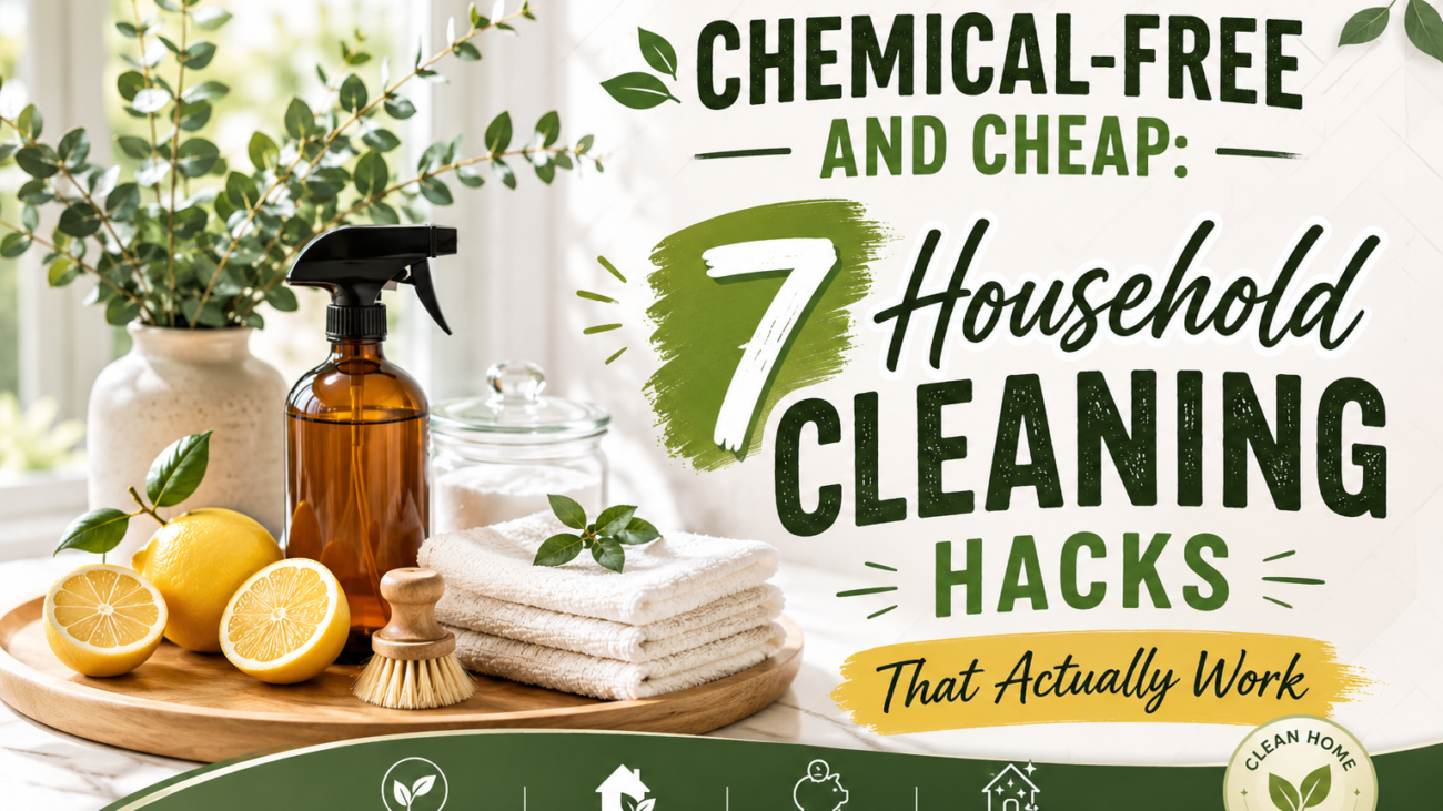 Chemical-Free and Cheap 7 Household Cleaning Hacks That Actually Work (11)