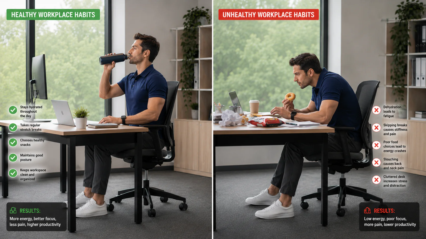 Healthy nutrition choices for office workers supporting energy and wellbeing