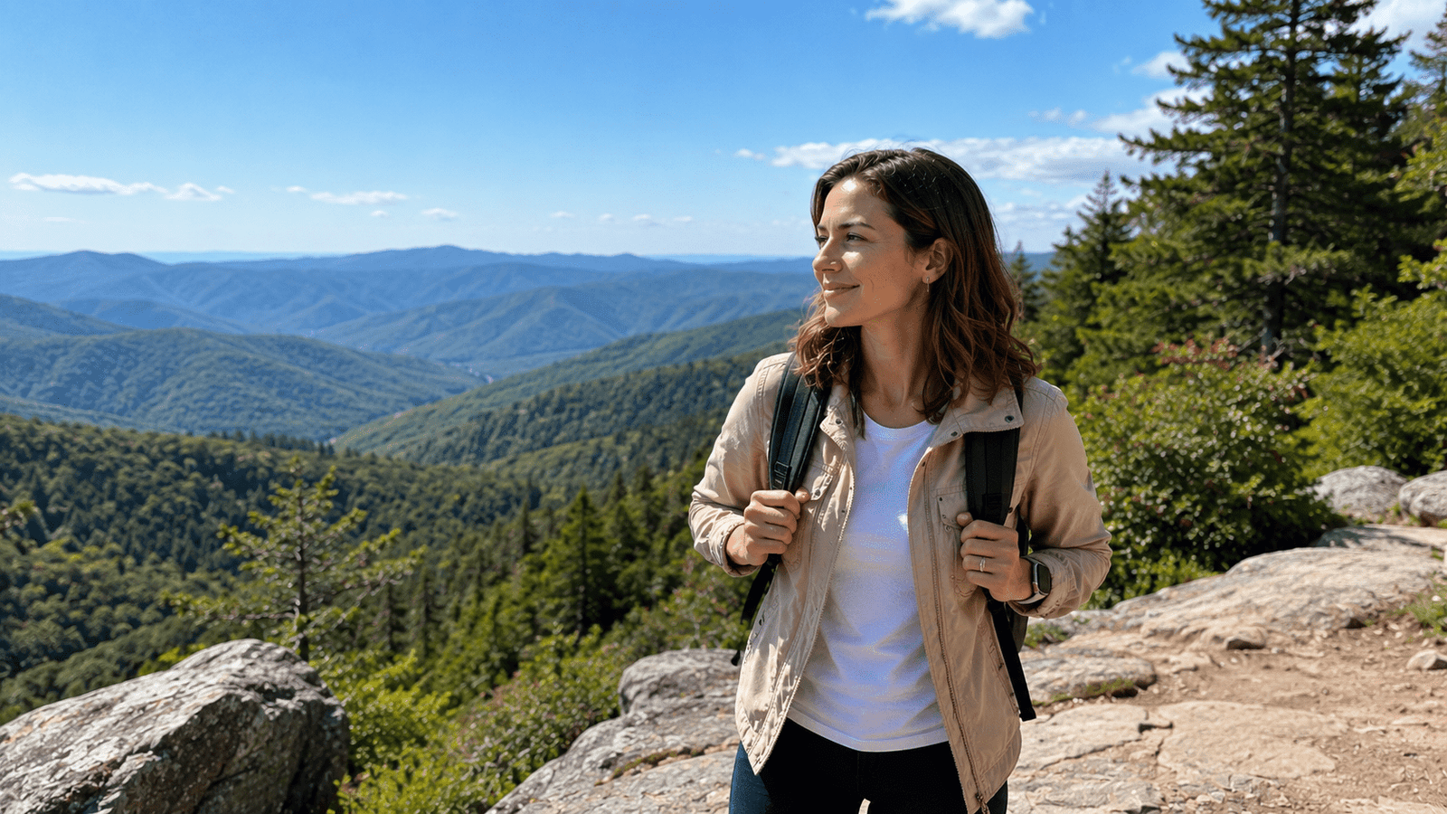 Professional traveler exploring Asheville North Carolina during a weekend getaway