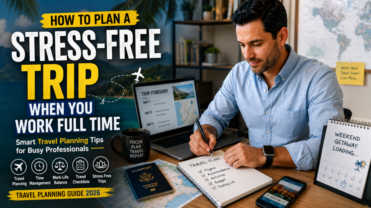 Stress free travel planning for busy professionals balancing work and travel