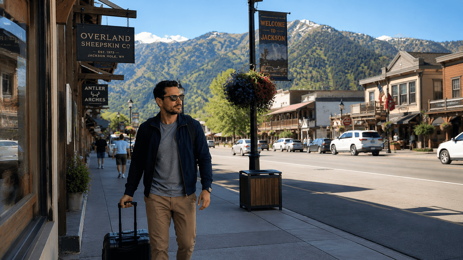 Professional arriving at a well planned weekend getaway destination
